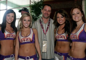 Phoenix Suns Dancers Greeting 2008 Super Bowl Guests